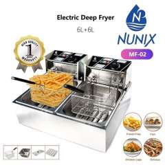 Buy Nunix  DS-02 6L+6L Electric Double Deep Fryer in Kenya