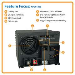 Buy Tripp Lite APSX1250 1250W APS X Series 12VDC 230V Inverter Charger in Kenya