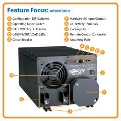 Buy Tripp Lite APSINT2012 2000W APS INT Series 12VDC 230V Inverter Charger in Kenya