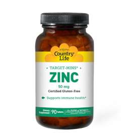 Buy Country Life 50mg Zinc 90 Tablets Supplement in [storefront]