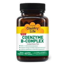 Buy Country Life CoEnzyme B Complex 60 Capsules Supplement in [storefront]