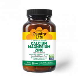 Buy Country Life Calcium Magnesium Zinc 90 Tablets Supplement in [storefront]