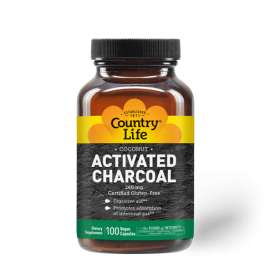 Buy Country Life 260mg Activated Charcoal 100 Capsules Supplement in [storefront]