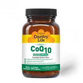 Buy Country Life 100mg CoQ10 60 Capsules Supplement in [storefront]