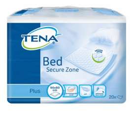 Buy Tena Bed Plus 90cm by 80cm Secure Zone 20Pack Bed Liner Underpads in [storefront]