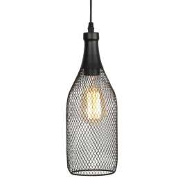 Buy Tronic PL 7675-BK Wire Mesh Bottle Pendant Light in [storefront]