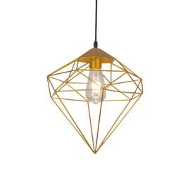 Buy Tronic 8062-GO Gold Diamond Cage Pendant Lamp in [storefront]