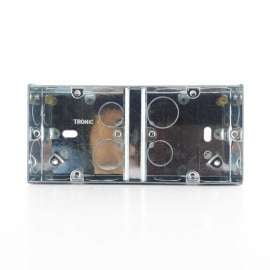 Buy Tronic Single Galvanised Iron Electrical 2 Way Switch Box in [storefront]