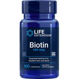 Buy Life Extension Biotin 600mcg 100 Capsules in [storefront]