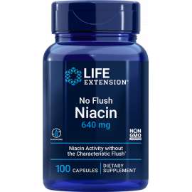Buy Life Extension 640mg No Flush Niacin 100Capsules Supplement in [storefront]