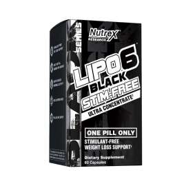 Buy Nutrex Lipo6 Black Stim-Free 60 Dietary Supplement Capsules in [storefront]