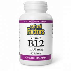 Buy Natural Factors 1000mcg Vitamin B12 60 Tablets in [storefront]