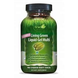 Buy Irwin Women's Living Green Liquid-Gel Multi 90 Liquid Softgels Supplement in [storefront]