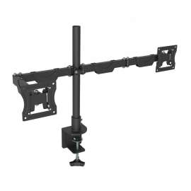 Buy Tronic TV D04B Vertical Stacking Dual Monitor Desk Mount in [storefront]
