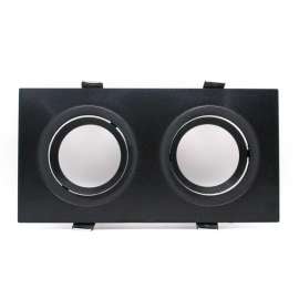 Buy Tronic FI DOMI-8016-BK Twin Rectangular Black Recessed Holder in [storefront]