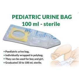 Buy Kings 100ml 100Pack Pediatric Urine Bag in [storefront]