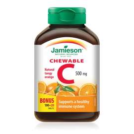 Buy Jamieson 500mg Chewable 120 Vitamin C Tablets in [storefront]