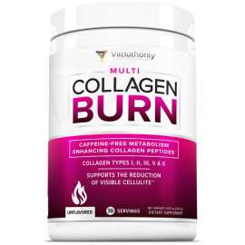 Buy Vitauthority 30 Servings Multi Collagen Burn Powder Supplement in [storefront]