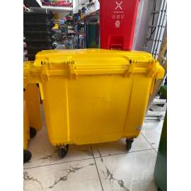 Buy Sunpower 660Litre Yellow Medical Garbage Trolley in [storefront]
