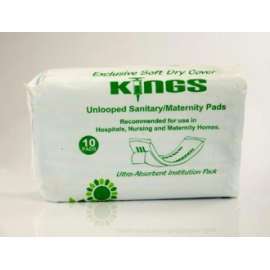 Buy Kings 10Pack Unlooped Sanitary Maternity Pads in [storefront]