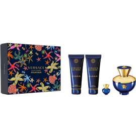 Buy Versace Pour Femme Dylan Blue Edp Women Four Piece Perfume Gift Set in [storefront]