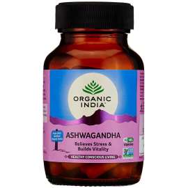 Buy Organic India 400mg Ashwagandha 60Capsules Supplement in [storefront]