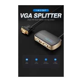 Buy Vention DBABF 1 In 2 Out VGA Splitter in [storefront]