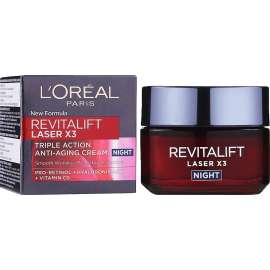 Buy Loreal Paris Revitalift Laser Triple Action Anti Ageing Night Cream in [storefront]