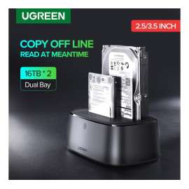 Buy UGREEN USB 3.0 Dual Bay SATA Hard Drive Docking Station in [storefront]