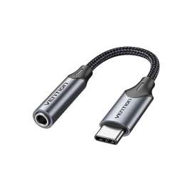 Buy Vention USB C Male to 3.5MM Earphone Jack With DAC 0.1M Adapter in [storefront]