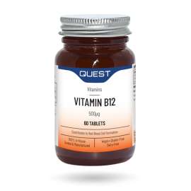 Buy Quest 500mcg 60Tablets Vitamin B12 Supplement in [storefront]
