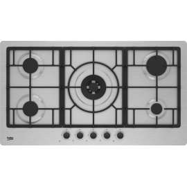 Buy Beko HIMW 95225 90CM SXEL 5 Gas Built In Hob in [storefront]