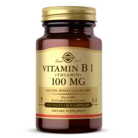 Buy Solgar 100 mg Vitamin B1 (Thiamin) 100 Vegetable Capsules Supplement in [storefront]