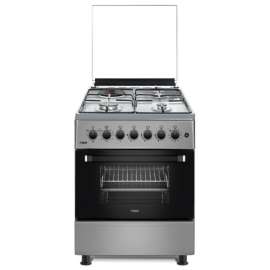 Buy Mika MST58U31E3SLEM 3 Gas 1 RAPID Hot Plate Standing Cooker in [storefront]