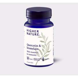 Buy Higher Nature Quercetin and Bromelain 60 Vegan Tablets in [storefront]