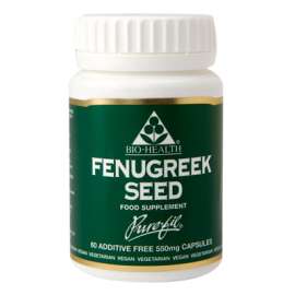 Buy BioHealth 550mg Fenugreek Seed 60 Capsules Supplement in [storefront]