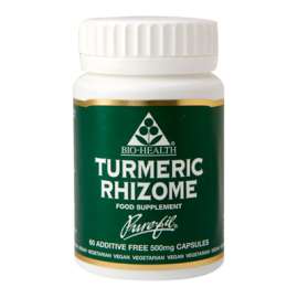 Buy BioHealth 500mg Turmeric Rhizome 60 Capsules Supplement in [storefront]