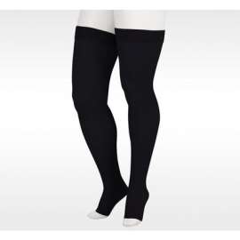 Buy Juzo Soft Open Toe Thigh High Medical Compression Stockings in [storefront]
