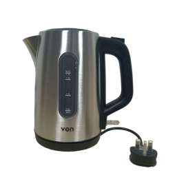 Buy Von VKCL17SDX 1.7L  Stainless Steel Cordless Kettle in [storefront]