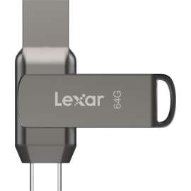 Buy Lexar JumpDrive D400 64GB Dual Drive USB 3.2 Gen 1 USB-C / USB-A Flash Drive in [storefront]