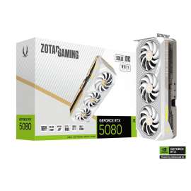 Buy ZOTAC Gaming GeForce RTX 5080 SOLID OC White Edition 16GB GDDR7 Graphics Card in [storefront]
