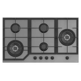 Buy Mika MGH92504FGGW2 90cm 5 Gas with 2 WOK Built-In Gas Hob in [storefront]
