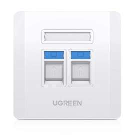 Buy UGREEN Dual Port Wall Plate in [storefront]