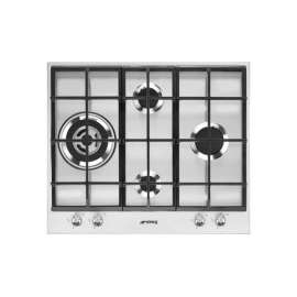 Buy SMEG PX164L 4 Gas WOK, Cast Iron, Stainless Steel 60CM Built In Hob in [storefront]