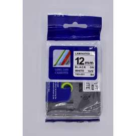 Buy Brother TZ2-231 12mm Black on White Compatible Label Tape in [storefront]
