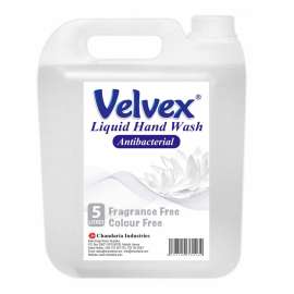 Buy Velvex 5Litre Fragrance Free Antibacterial Cream Handwash in [storefront]