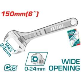 Buy Total  THT101063 150mm 6″ Adjustable wrench in [storefront]