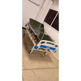 Buy Double Crank Function Manual Hospital Bed with Mattress in [storefront]