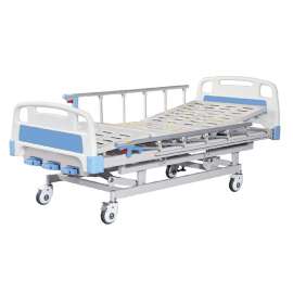 Buy Three Crank Function Manual Hospital Bed with Mattress in [storefront]