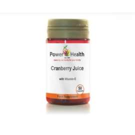 Buy PowerHealth Cranberry Juice and Vitamin C 50 Capsules in [storefront]